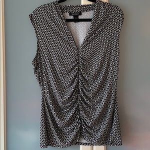 White House Black Market Sleeveless Drape Top